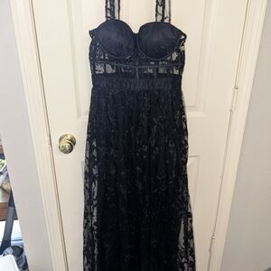 Windsor Black Lace Prom Dress